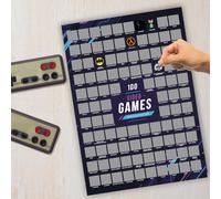 Mad Monkey Top 100 des posters de jeux vidéo à gratter - Cadeau pour les joueurs, Violet