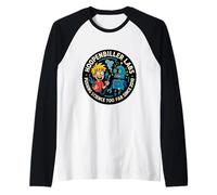 Mad Science Lab Robot Graphique Humoristique Manche Raglan
