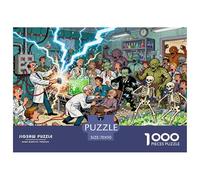 Mad Scientist Frankenstein Lab Puzzle en Bois Imperméable DIY Puzzles De 1000 Pièces pour Adultes Amusant Jeux Éducatifs