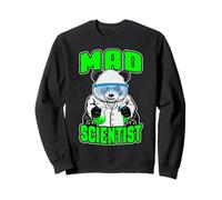 Mad Scientist Panda Ours Animal Drôle STEM Science Geek Sweatshirt