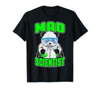 Mad Scientist Panda Ours Animal Drôle STEM Science Geek T-Shirt