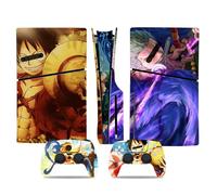 MaD Vision Extra-Durable Skin Kit pour PlayStation 5 (PS5) Disc Slim | Jeu de films adhésifs en vinyle mat pour console et 2 contrôleurs - pour Anime|Manga Design
