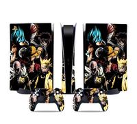 MaD Vision® Kit de Skins Extra-résistants pour PlayStation 5 (PS5) Digital | Ensemble de Stickers vinyles Mats pour Console et 2 manettes - pour Anime Design