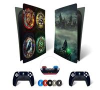 MaD Vision® Kit de Skins Extra-résistants pour PlayStation 5 (PS5) Digital | Ensemble de Stickers vinyles Mats pour Console et 2 manettes - pour Hogwarts Legacy Design