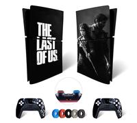 MaD Vision® Kit de Skins Extra-résistants pour PlayStation 5 (PS5) Digital Slim | Ensemble de Stickers vinyles Mats pour Console et 2 manettes - pour Last of Us Design