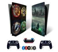MaD Vision® Kit de Skins Extra-résistants pour PlayStation 5 (PS5) Disc | Ensemble de Stickers vinyles Mats pour Console et 2 manettes - pour Hogwarts Legacy Design