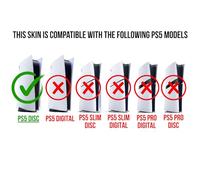 MaD Vision® Kit de Skins Extra-résistants pour PlayStation 5 (PS5) Disc | Ensemble de Stickers vinyles Mats pour Console et 2 manettes - pour Assassin's Creed Shadows Design