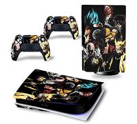 MaD Vision® Kit de Skins Extra-résistants pour PlayStation 5 (PS5) Disc | Ensemble de Stickers vinyles Mats pour Console et 2 manettes - pour Anime Design
