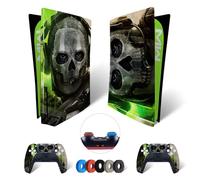 MaD Vision® Kit de Skins Extra-résistants pour PlayStation 5 (PS5) Disc | Ensemble de Stickers vinyles Mats pour Console et 2 manettes - pour Call of Duty|COD Design