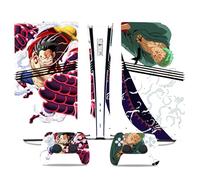 MaD Vision® Kit de Skins Extra-résistants pour PlayStation 5 (PS5) Pro Disc et Pro Digital | Ensemble de Stickers vinyles Mats pour Console et 2 manettes - pour Anime|OnePiece Design