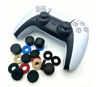 MaD Vision® Pro Gamer-Pack : Lot de 5 paires (10 pcs) d'Aiming/Precision Rings + 4 paires (8 pcs) de Thumb Grips Ergonomiques | Pour Nintendo Switch Pro, PS5, PS4, Xbox Series X-S/One/360