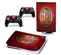 MaD Vision® Set de Skin Extra-Durables en Vinyle pour PS5 Disc + 5 Paires de Aiming Rings | Kit Autocollant et Résistant aux Rayures pour PlayStation 5 + 2 Controllers - pour Milan Design