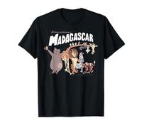 Madagascar Cartoon Group Shot Movie Logo T-Shirt