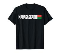 Madagascar Drapeau National rétro Vieilli Patriotique T-Shirt