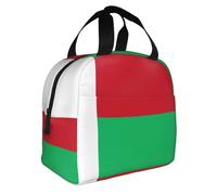 Madagascar Drapeau Sac Isotherme Repas Boîte À Déjeuner Glacière Enfants Réutilisable Tote Unisexe Bandoulière Isolée Pique-Nique Travail École Camping
