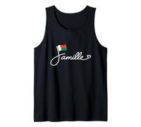 Madagascar Famille - Drapeau malgache Patrimoine Familial Word Art Débardeur