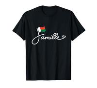 Madagascar Famille - Drapeau malgache Patrimoine Familial Word Art T-Shirt