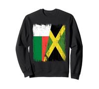 Madagascar Jamaïque Demi Drapeau Malgache Patrimoine Jamaïque Sweatshirt