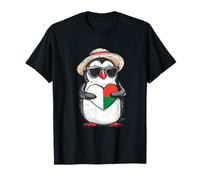 Madagascar Mignon Pingouin Coeur Racines Malgache Fierté Malgache T-Shirt