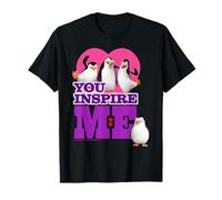 Madagascar Penguins You Inspire Me Cœur T-Shirt