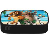 Madagascar Petit Porte-Monnaie En Toile Avec Fermeture Éclair Pour Ranger Les Pièces De Monnaie, Les Clés, Le Maquillage