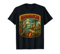 Madagascar Vintage Île Africaine Voyage Madagascar Vacances T-Shirt