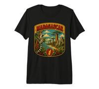 Madagascar Vintage Île Africaine Voyage Madagascar Vacances T-Shirt Haut de Gamme