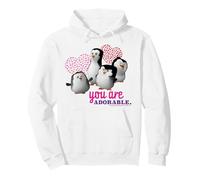 Madagascar You are Adorable Pingouins Cœurs Sweat à Capuche