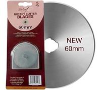 Madam Sew Lames de rechange pour cutter rotatif de 60 mm - Sharp SKS-7 - En acier tungstène - Coupe des couches épaisses de tissu, feutre, cuir et vinyle - Compatible avec Fiskars, Olfa, Clover et d'autres marques