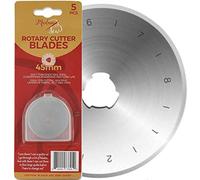 Madam Sew Lames de rechange rotatives de 28 mm - Sharp SKS-7 Acier tungstène Coupes épaisses de tissu, feutre, cuir et vinyle - Compatible avec Fiskars, Olfa, trèfle et autres marques