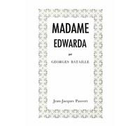 Madame Edwarda - Georges Bataille - Pauvert - Livre