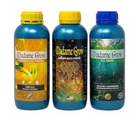 Madame Grow - Engrais naturel pour Croissance et Floraison - Idéal pour l'hydroponie et tous types de plantes - 3 x 1 L