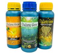 Madame Grow - Engrais naturel pour Croissance et Floraison - Idéal pour l'hydroponie et tous types de plantes - 3 x 500ml