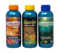 Madame Grow - Engrais naturel pour Croissance et Floraison - Kit Tropicana pour Tous Types de Plantes - 3 x 1 L