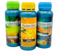 Madame Grow - Engrais Organique - Assortiment d'engrais naturels ou de fertilisants, de floraison, d'algues et de savon de potassium - Pour plantes 420 - KIT JADE (3x500ml)