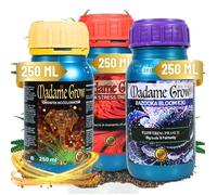 MADAME GROW - Engrais organique de croissance - Engrais de floraison et de maturation - KIT KAMALA - (3 x 250 ml)