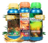 MADAME GROW - Engrais pour la croissance et la floraison - GROWTH BASIC KIT (3x500 ml)
