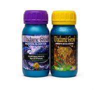 Madame Grow | Kit Engrais Floraison 2x250ml - Croissance & Floraison, Growth Accelerator + Bazooka Bloom K30 | Stimulateur Racinaire & Booster PK | Bio Liquide | Intérieur & Extérieur