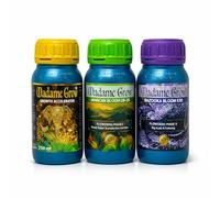 MADAME GROW Kit Engrais Organique 3PACK - 3x250ml - Growth Accelerator, Jamaican Bloom 28-25 & Bazooka Bloom K30 | Stimulateur Croissance, Engrais Floraison, Nutrition Complète Plantes
