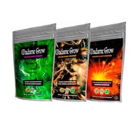 MADAME GROW Power Roots and Bloom Kit, Rooting Powder 100 g + Wild Bloom Powder 100g + Eponeca Nut Powder 100 g, Enracinement, Engrais et Compost pour Plantes, Terreau et Substrats Végétaux