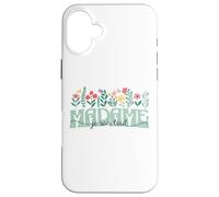 Madame Je Sais Tout - Cadeau Humour Femme collègue Bureau Coque pour iPhone 16 Plus
