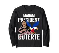 Madame la Présidente Sara Duterte Filipino Eagle DDS Suporter Manche Longue