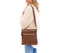 Madamra Trfmdmra100187, Sac à bandoulière Femme, Marron, 26x30 Cm