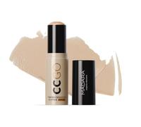 MÁDARA CC GO - Bâton de fond de teint 3 en 1 en céramique teintée - CC SPF30#35 True Beige - Correction des couleurs - Protection solaire minérale - Couvre les rougeurs et les taches