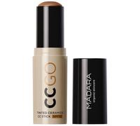 MÁDARA CC GO - Bâton de fondation 3 en 1 en céramique teintée - CC SPF30#80 Fudge - Correction des couleurs - Avec protection solaire minérale, équilibre le teint de la peau, couvre les rougeurs et