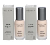 Mádara Skin Equal Fond De Teint Éclat Spf15 #10 Porcelain Crème 2x30 ml