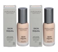 MADARA Skin Equal Soft Glow Foundation 30 Rose Ivory Crème 2x30 ml