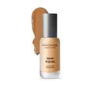 MÁDARA Skin Equal Soft Glow Foundation Fond de teint SPF15 GOLDEN SAND 50 - 30 ml, fond de teint minéral à l’acide hyaluronique, couvrance moyenne, fini frais, vegan, certifié COSMOS Natural