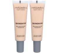 Mádara Skinonym Fond De Teint Semi-Mat Aux Peptides #35 True Beige Crème 2x30 ml