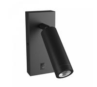 Madara Slim Mr11 Applique Murale Orientable 230V IP20 38x95cm Noir